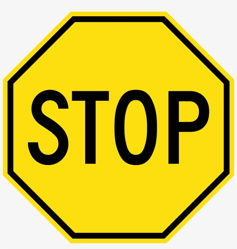 Open - Stop Sign Yellow To Red, transparent png