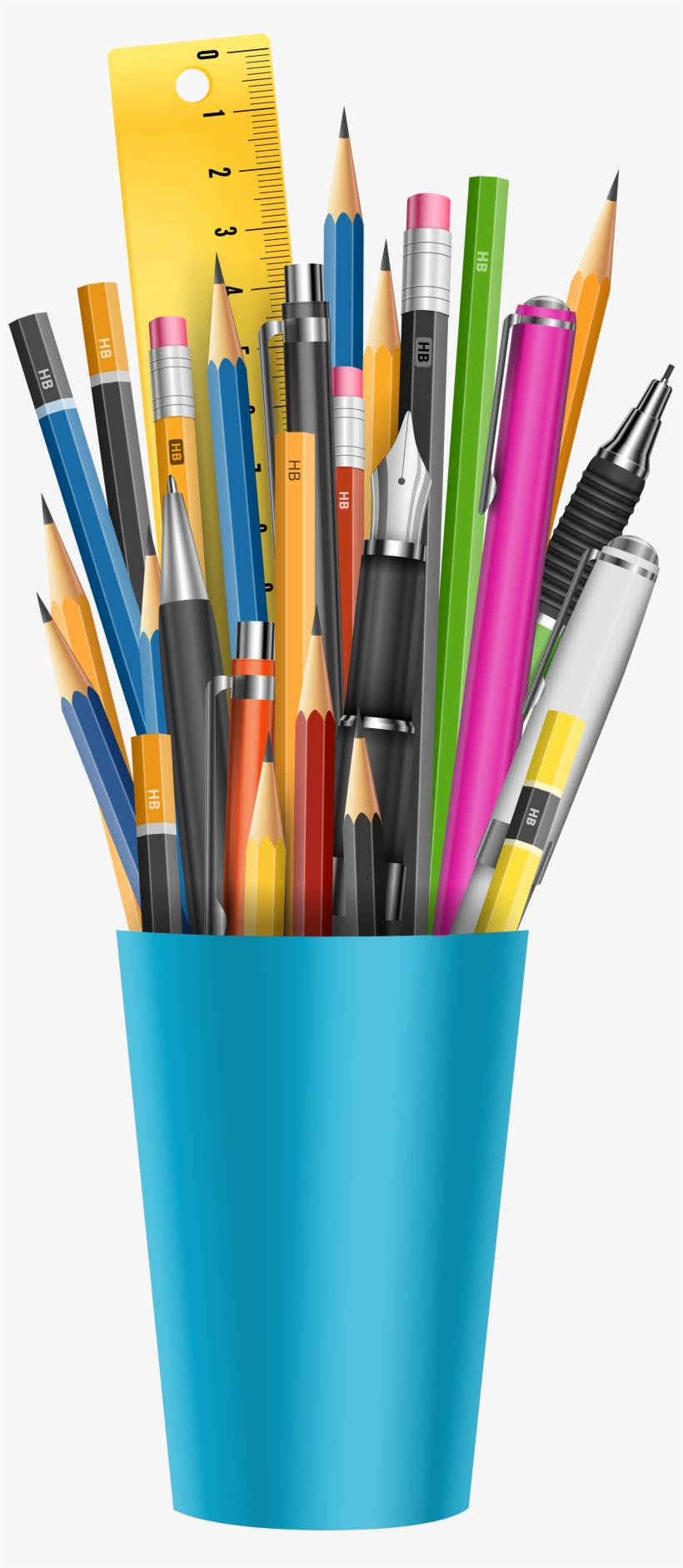Pencil Cup Png Clipart Picture - Pen And Pencil Png, transparent png