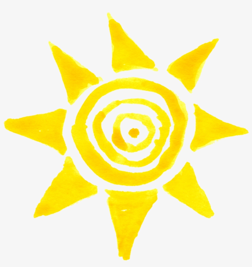 10 Watercolor Sun - Essential Oils Spf, transparent png