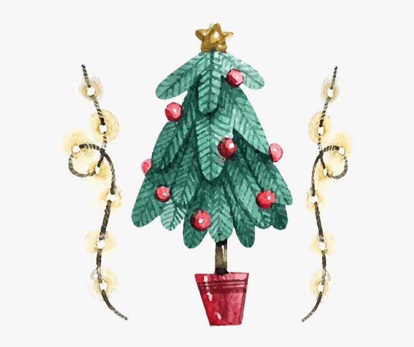 Beautiful Watercolor Christmas Messages Sticker-1 - Christmas Day, transparent png