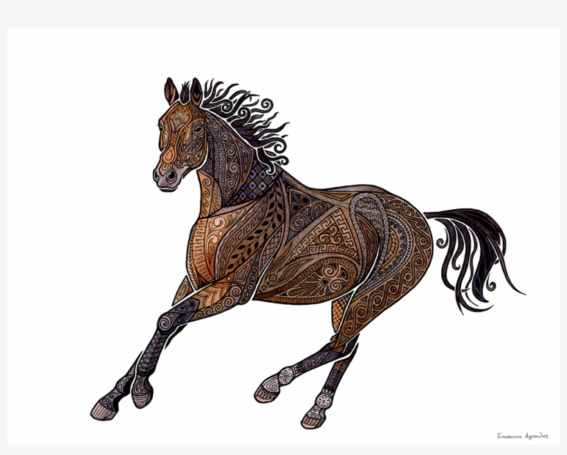 A Horse Inspired By Ancient Greek Art - Art, transparent png