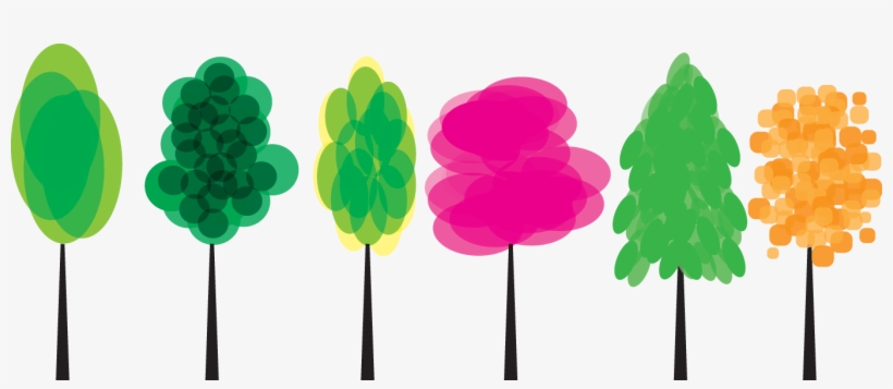 Watercolor-trees - Illinois, transparent png