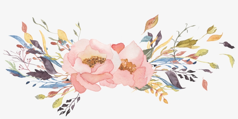 Watercolor Floral Clipart, transparent png