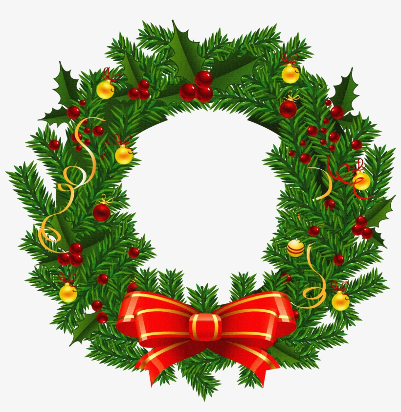 Xmas Stuff For Christmas Wreath Images Clip Art - Christmas Wreath Clipart Png, transparent png