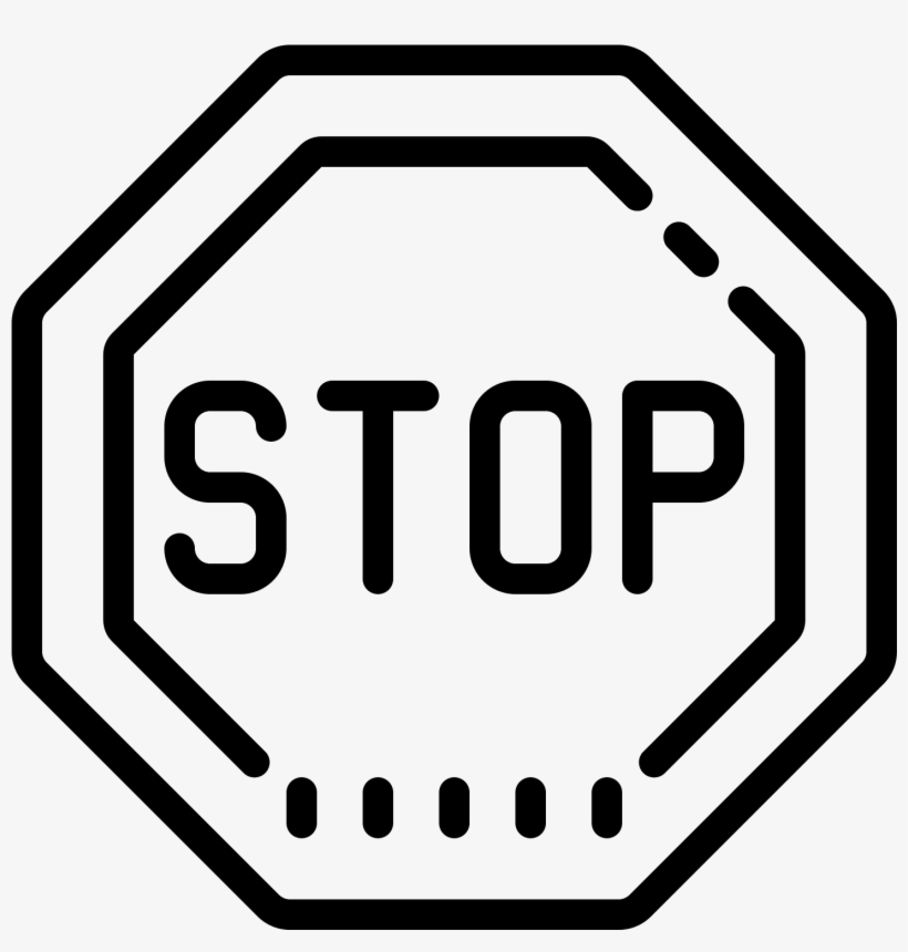 Stop Sign Icon - Stop Sign Shape, transparent png