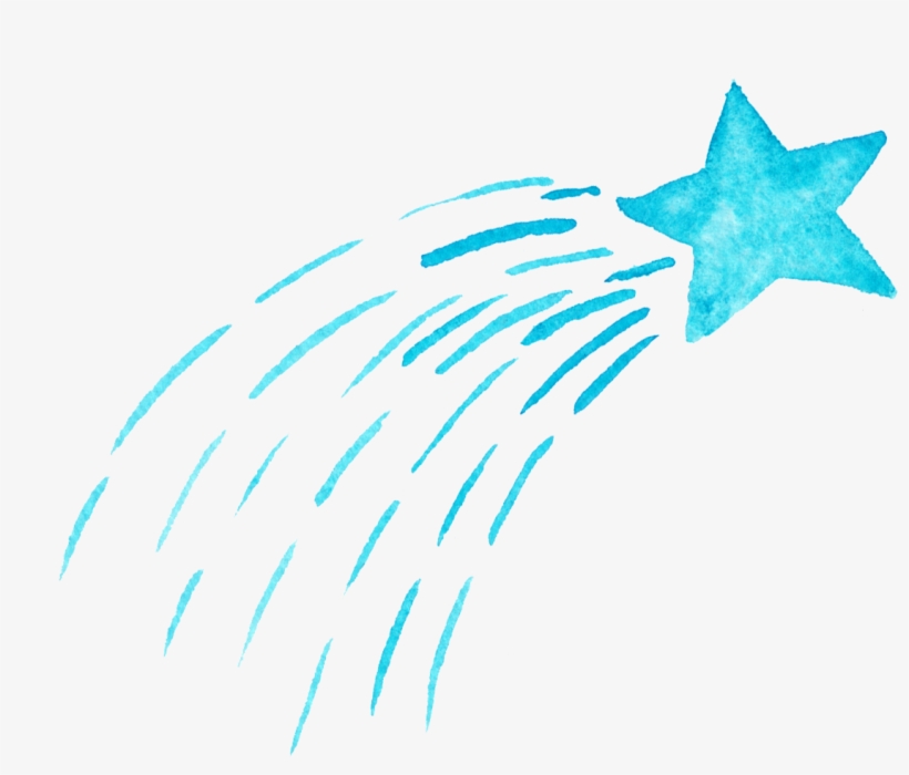 Star Watercolor Ftestickers - Watercolor Star Png, transparent png