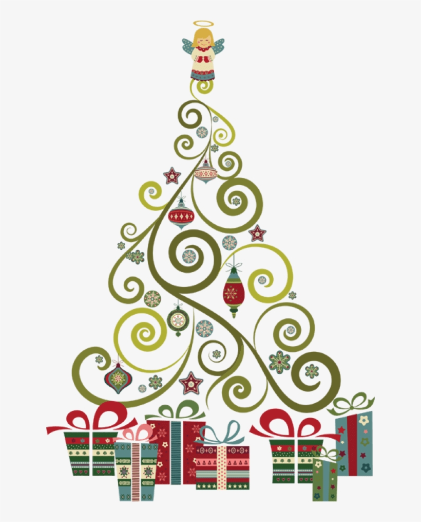 Clip Stock Elegant Tier Brianhenry Co - Christmas Tree Clip Art Png, transparent png