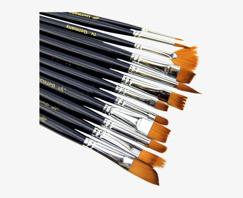 Artist Paint Brush Set Nylon Hair Watercolor Acrylic - Paint Brush For Painting, transparent png