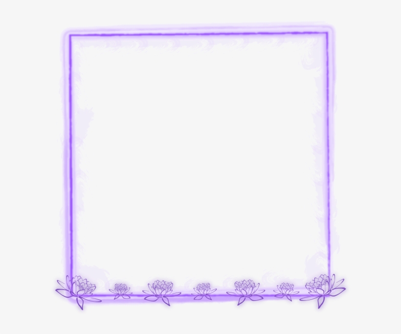 Watercolor Border, Flower Watercolor, Lotus Flower, - Watercolor Frame Png, transparent png