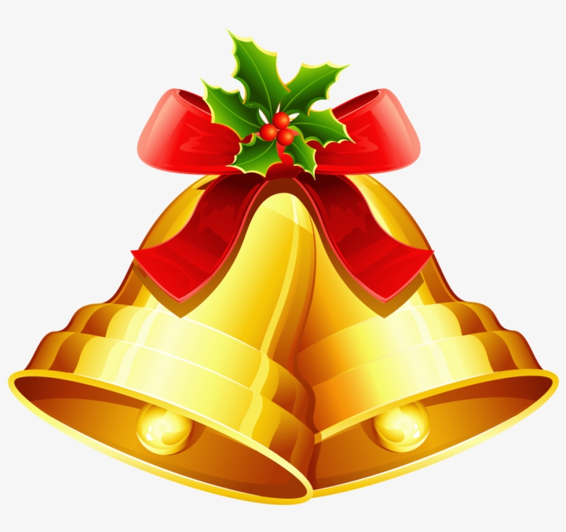 Cards With Holiday Bells - Christmas Bell Vector Png, transparent png