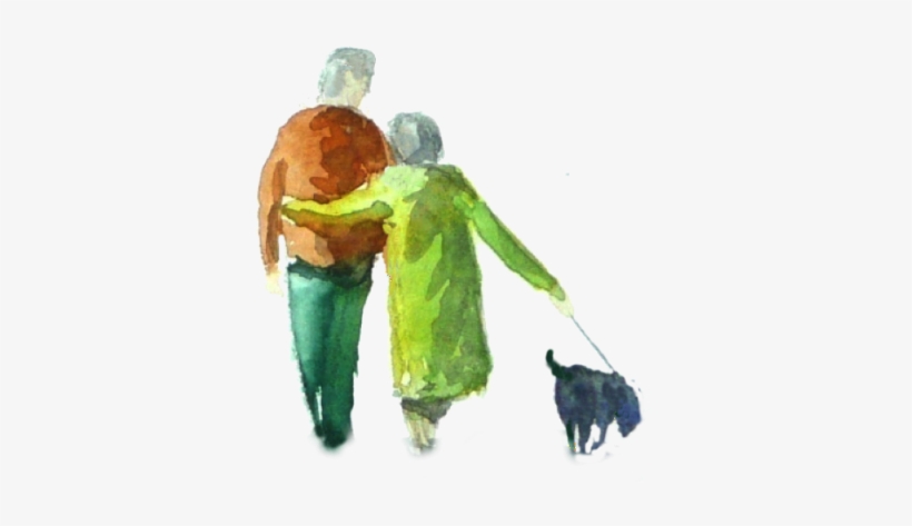 Couple, Are You Afraid To Add People To Your Painting - Watercoloring People, transparent png