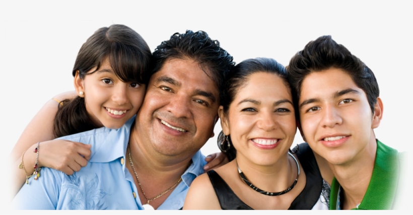 Hispanic Family Of Four, transparent png