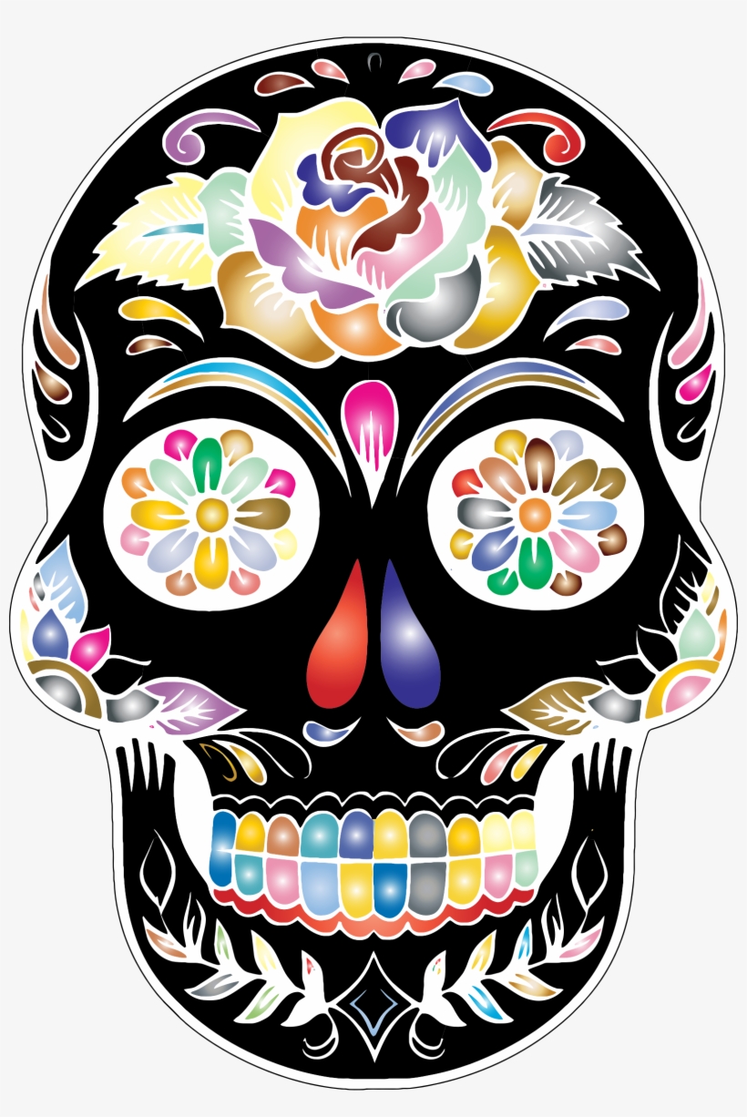 Sugar Skull Clipart At Getdrawings - Day Of The Dead Png, transparent png