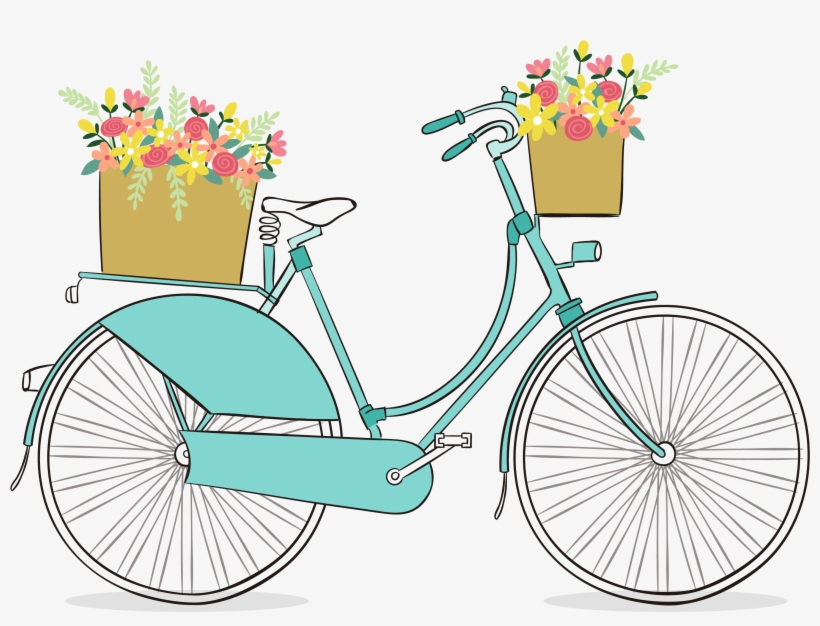 Clip Art Download Free Romantic Clip Art Pretty Things - Vintage Bicycle Clip Art Free, transparent png