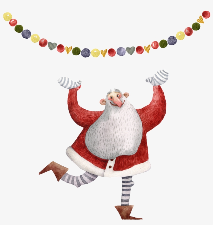 This Graphics Is Hand Painted Old Man Png Transparent - Santa Claus, transparent png