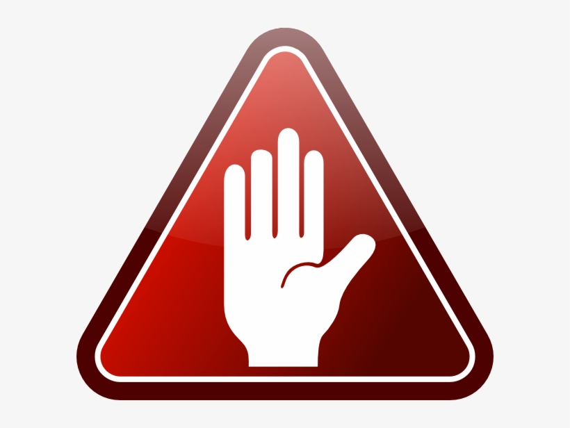 Stop Sign Clip Art - Stop Hand Sign Clip Art, transparent png