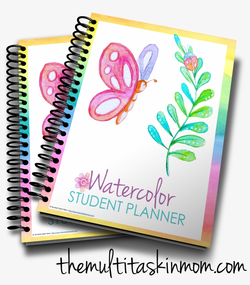 Watercolor Student Planner - Wiley Cia Focus Notes 2014, transparent png