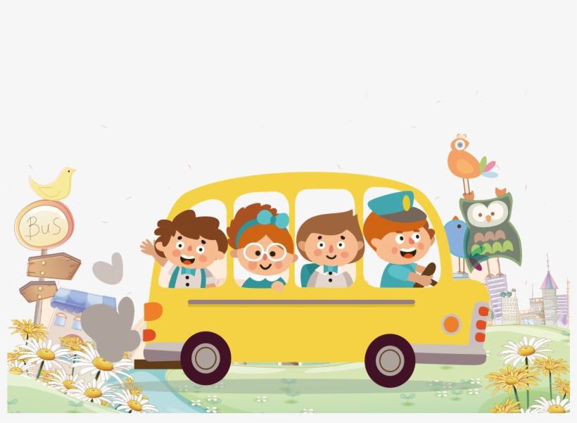 This Graphics Is Hand Painted Cartoon Children Travel - Abc-vowels: Bilingual Picture Dictionary + Workbook, transparent png