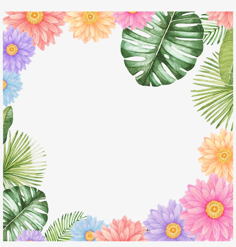 Beautiful Little Fresh Border Vector Material, Flower - Cheap Throw Pillow Pillowcase Western Pastorale Country, transparent png