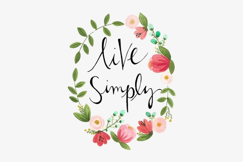 Art Flowers Tropical Transparent Live Simply Trans - Quotes With Flower Circle, transparent png