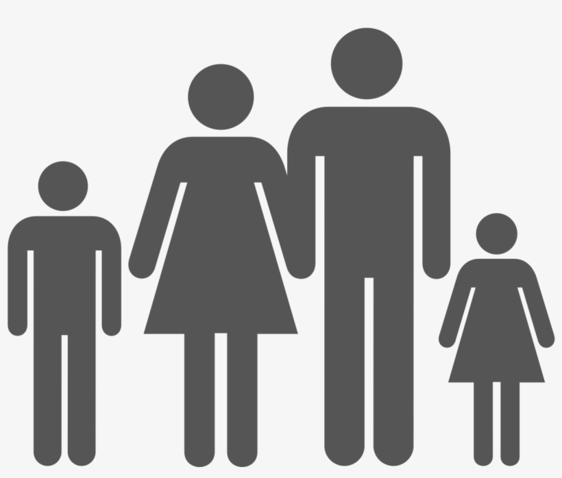 Family Icon Kid - Family Icon Black And White, transparent png