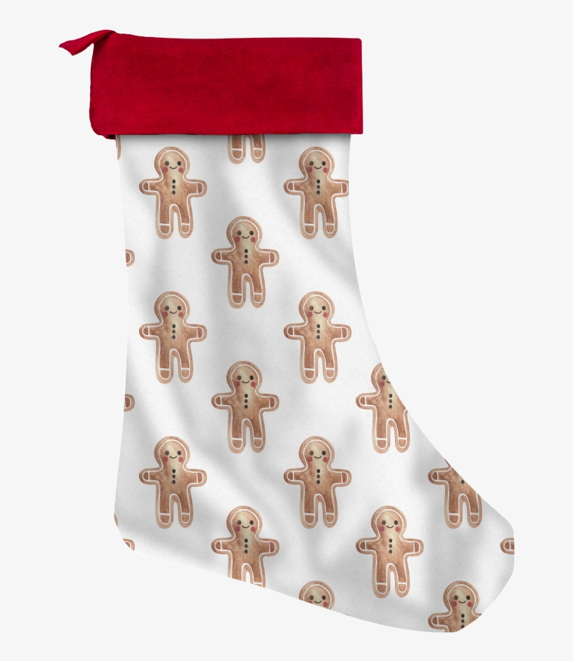 Watercolor Gingerbread Man, Ornaments And Mistletoe - Beanie, transparent png