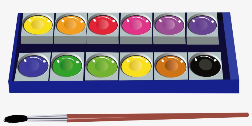 Watercolor Pan Set Png Clipart Pictur - Toys Vector, transparent png