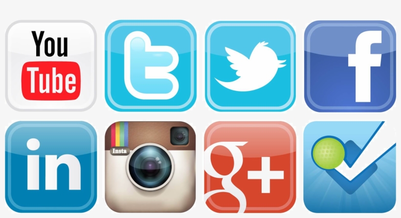 Social Media Icons For Email Signature, transparent png