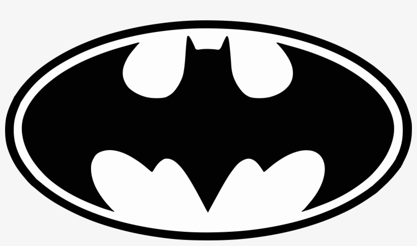 Batman Logo Png - Batman Symbol Black And White, transparent png