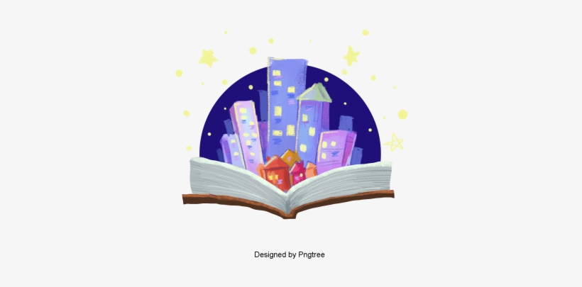 Beautiful Cartoon Hand-painted Watercolor Book Knowledge, - Acuarela Libros, transparent png