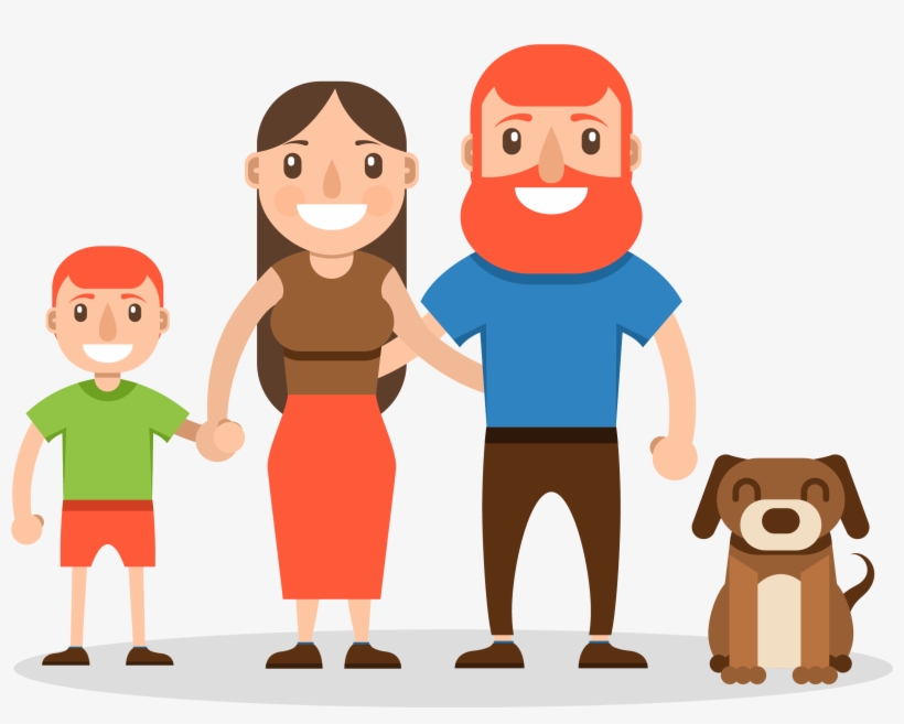 Cartoon Happy Family - Happy Family Png Cartoon, transparent png