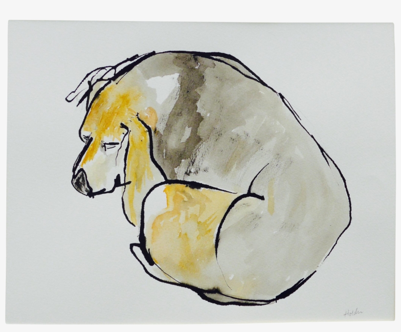 Contemporary Martha Holden Beagle Sleep Watercolor - Sleep Watercolor Png, transparent png