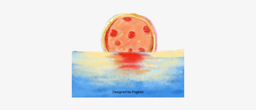 Cartoon Hand Painted Abstract Pizza Design, Cartoon, - Portable Network Graphics, transparent png