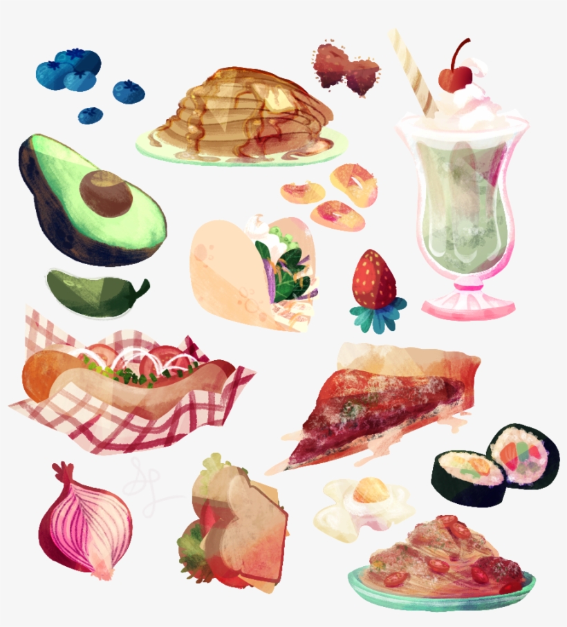Illustration Sara Litzenberger Foodpng - Food Illustrations, transparent png