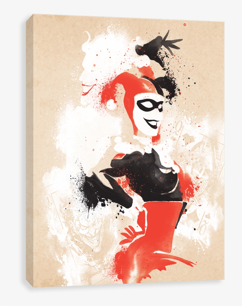 Harley Watercolor - Joker/harley-quinn 2018 Weekly Planner By Trends International, transparent png