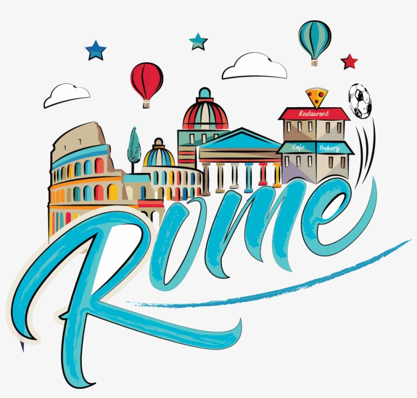 Rome Cartoon Comic World - Roma Dibujo, transparent png