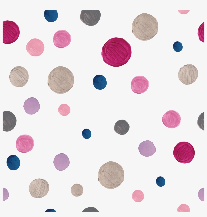 Polka Dot Watercolor Painting Pattern - Watercolor Painting, transparent png