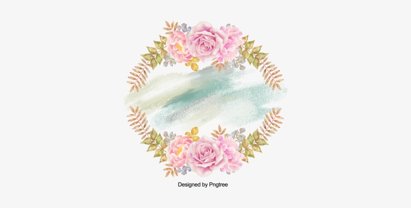 Beautiful Hand Paint Watercolor Frame, Flower, Flowers, - Flower, transparent png