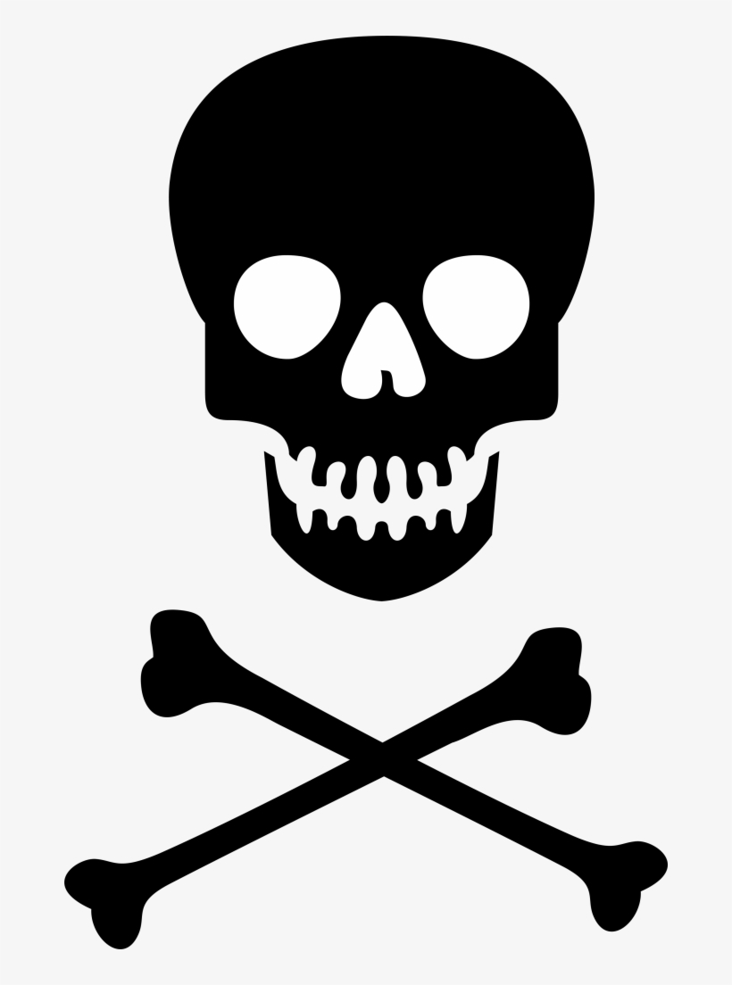 Skull Bones Free Png Image - Crossbones Clip Art, transparent png