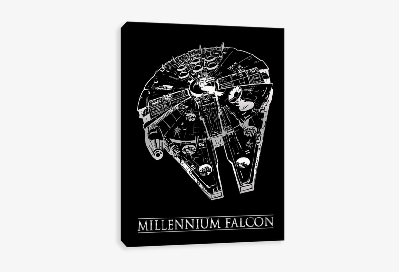 Classic Star Wars Logo Png - Star Canvases By Entertainart - Star Wars Millennium, transparent png