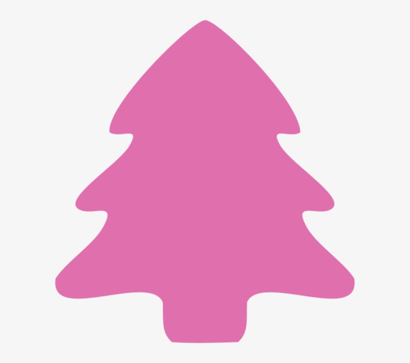 Watercolor Christmas Tree Clipart - Pink Christmas Tree Clipart, transparent png