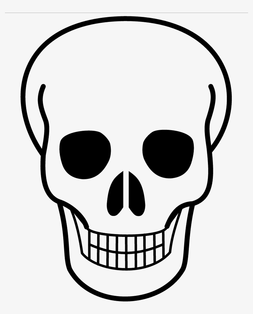 28 Collection Of Skull Halloween Drawing - Skull Clipart, transparent png