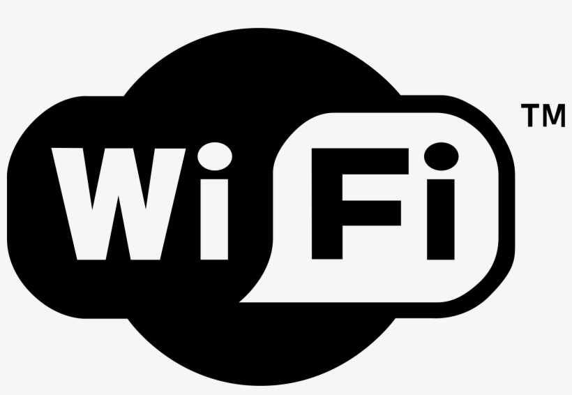 Jpg Transparent Library Black And White Stop Sign Clipart - Wifi Logo Vector, transparent png