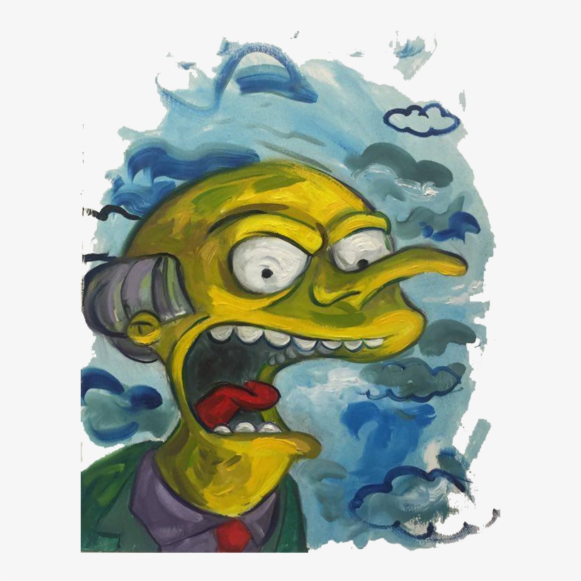 Katie Cafaro Mr Burns Simpsons Play Color - Cartoon, transparent png