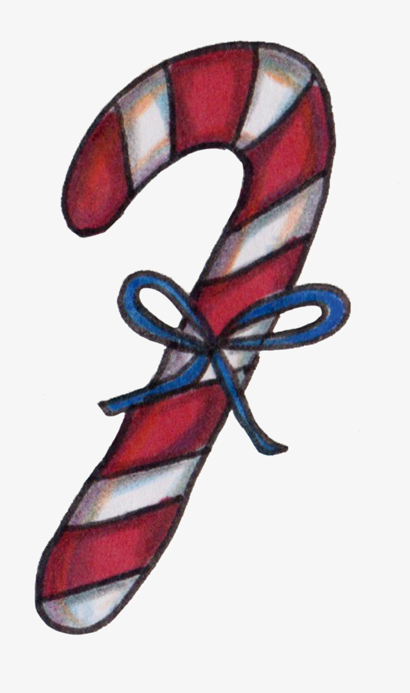 Hand Painted A Cane Lollipop Png Transparent - Portable Network Graphics, transparent png
