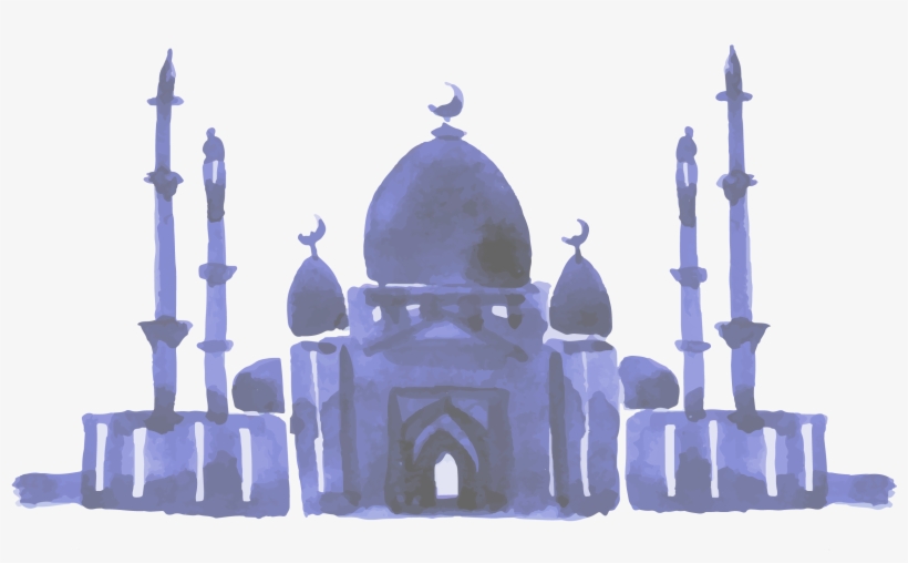 Svg Royalty Free Hand Painted Islamic Architecture - Ramadan Mubarak Frases, transparent png