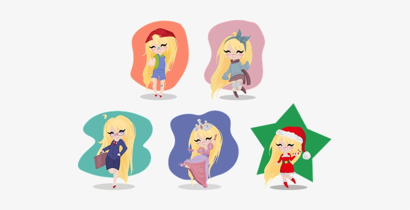 Chibi Girl Cartoon Teenager Princes Busine - Vector Chibi, transparent png