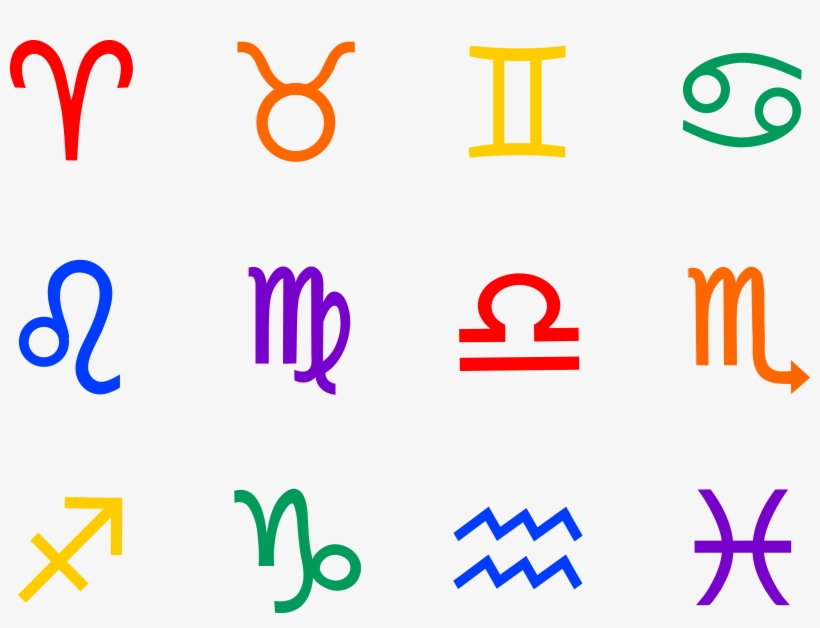 Zodiac Cliparts - Horoscope Signs, transparent png