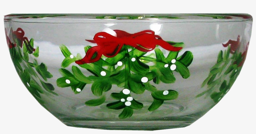 Mistletoe Love 6" Bowl - Drouin Mistletoe Salad Bowl The Holiday Aisle, transparent png
