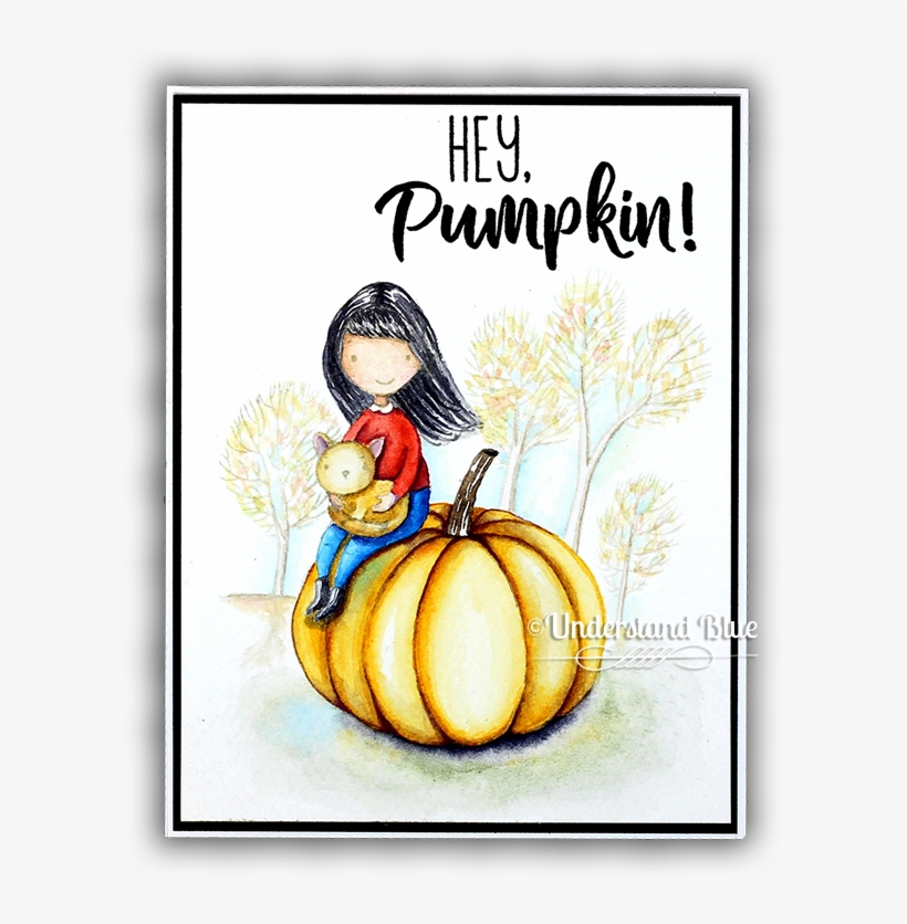 No-line Watercolor With Honey Bee Stamps And Daniel - Honey Bee Hey Pumpkin Clear Stamp Set Hbst-83. Product, transparent png